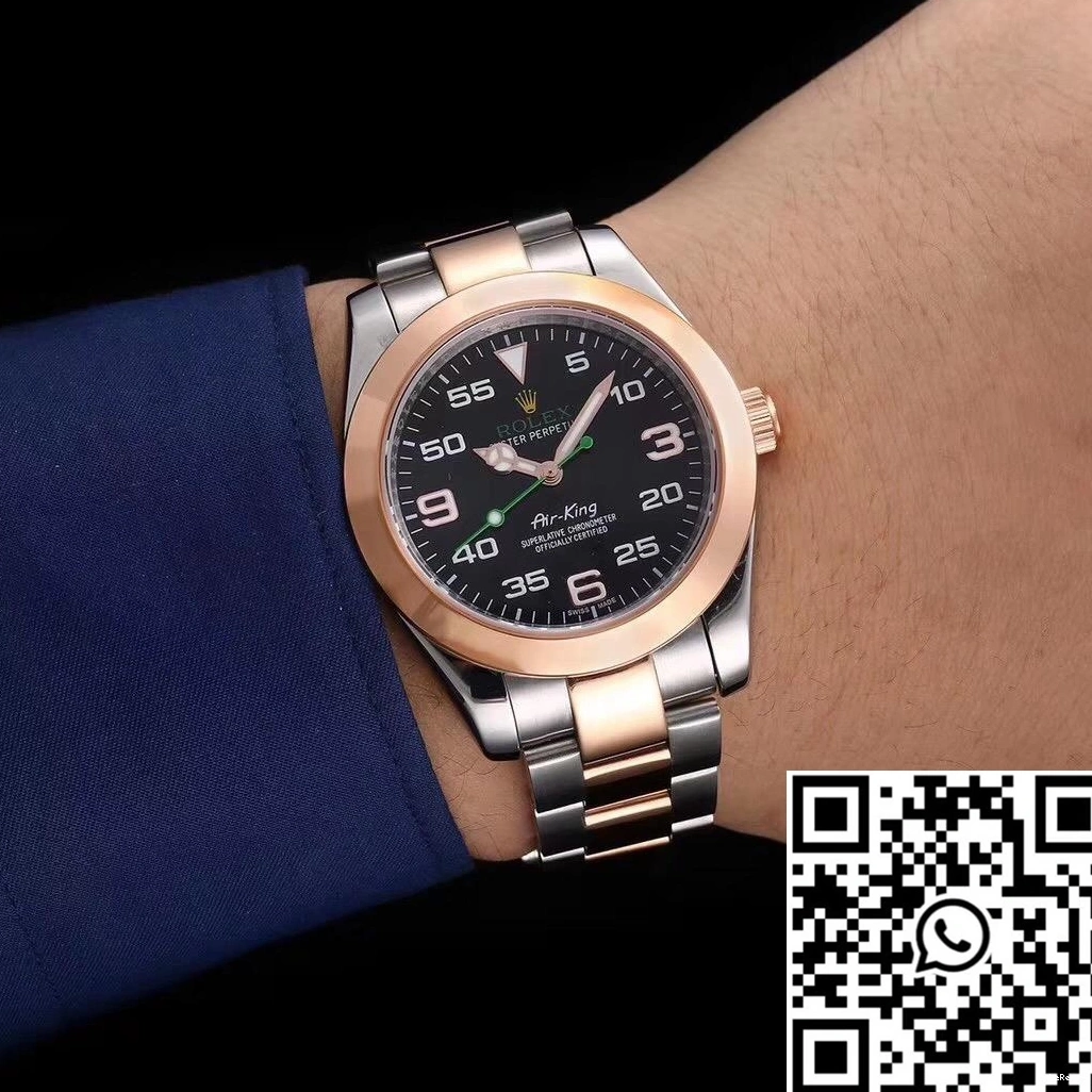 Dial Rolex Gold Factory Air-King Black JF 116900 Rose 1218